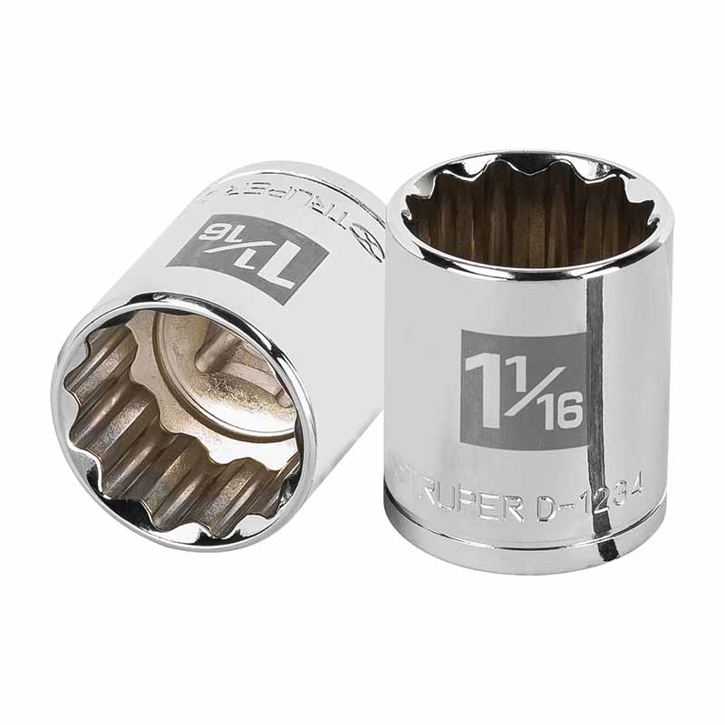 DADO DE 1-1/16', 12 PUNTAS, CUADRO 1/2', TRUPER
