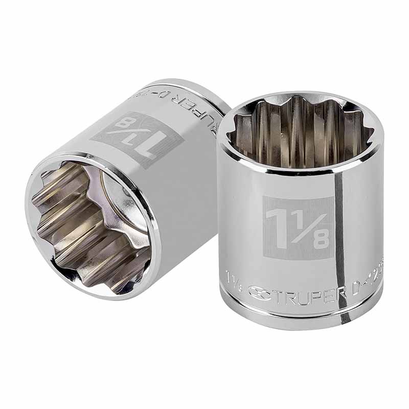 DADO STD 1/2"X1 1/8" 12 PUNTAS D-1236  TRUPER          