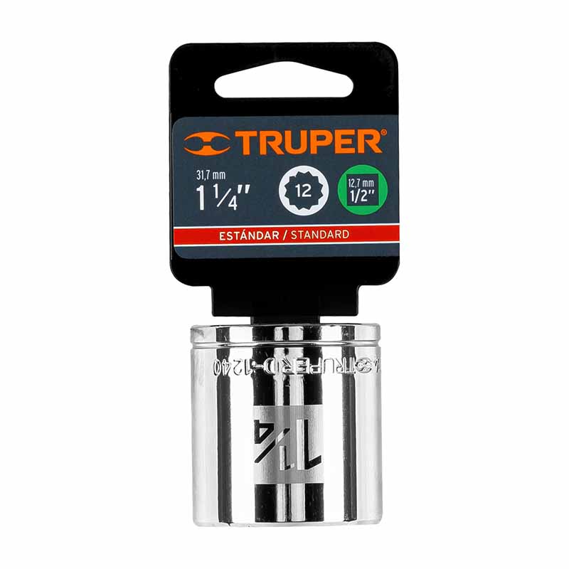 DADO STD 1/2"X1 1/4" 12 PUNTAS D-1240 TRUPER       