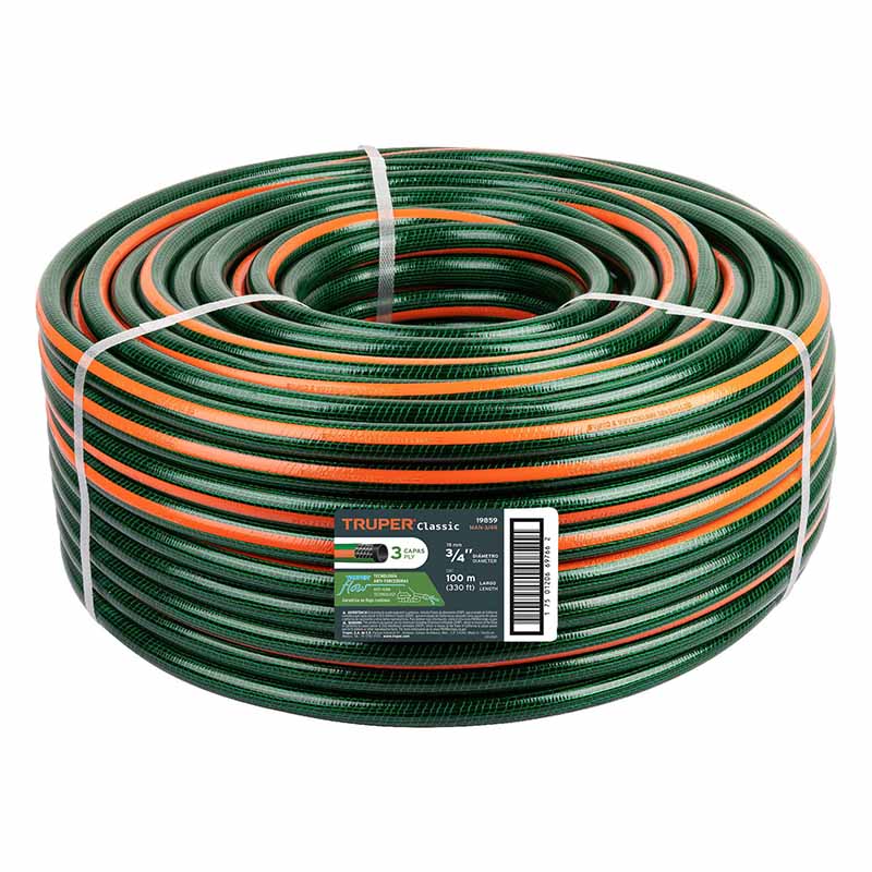 MANGUERA REFORZADA 3/4" MAN-3/4R 100 MTS TRUPER    