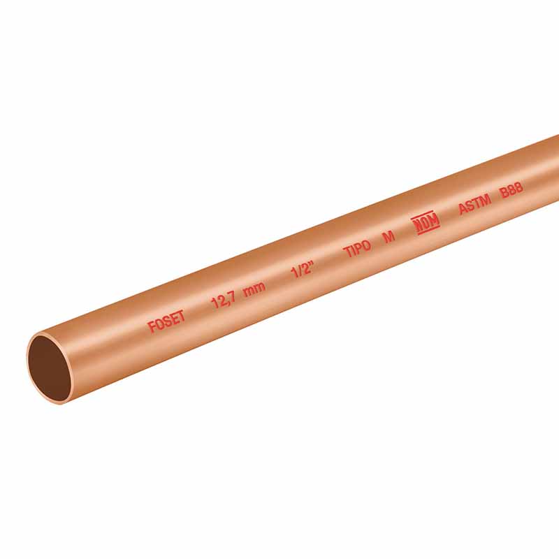 TUBO D/COBRE "M" 1/2 3MTS CC-001M FOSET            