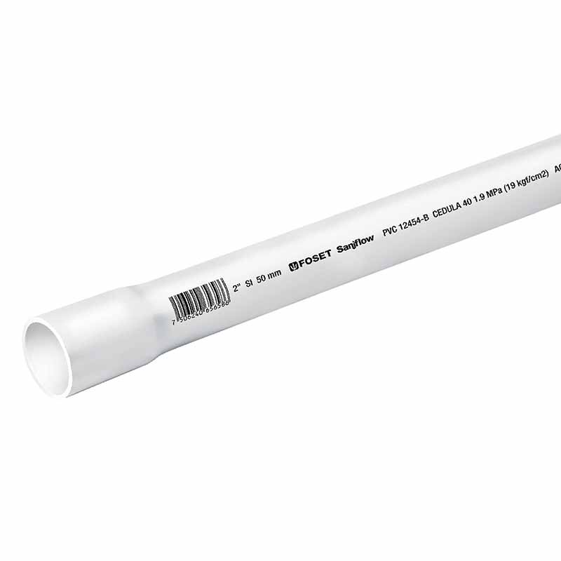 TUBO HIDRAULICO 2" X 3MTS PVC-006 CED.40 FOSET     
