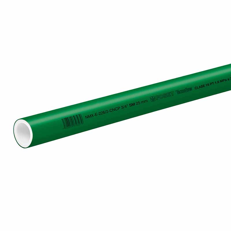 TUBO TERMOFUSION 3/4 PPR CV-002 4 MTS FOSET        