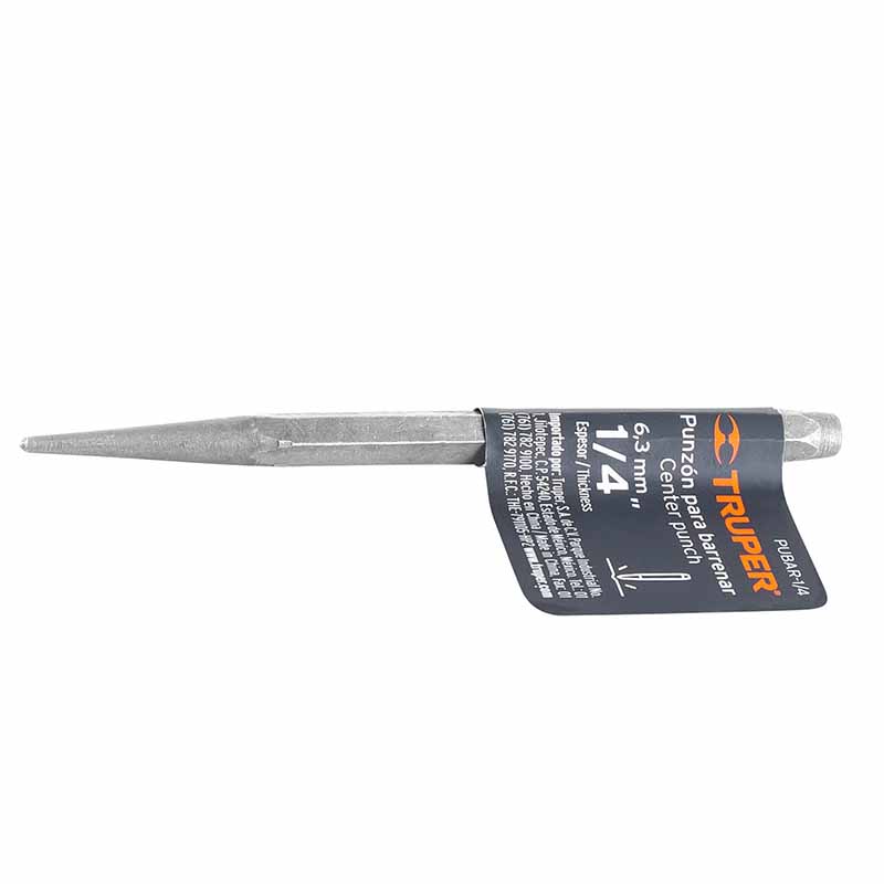 PUNZON P/BARRENAR 1/4" PUBAR-1/4 TRUPER            