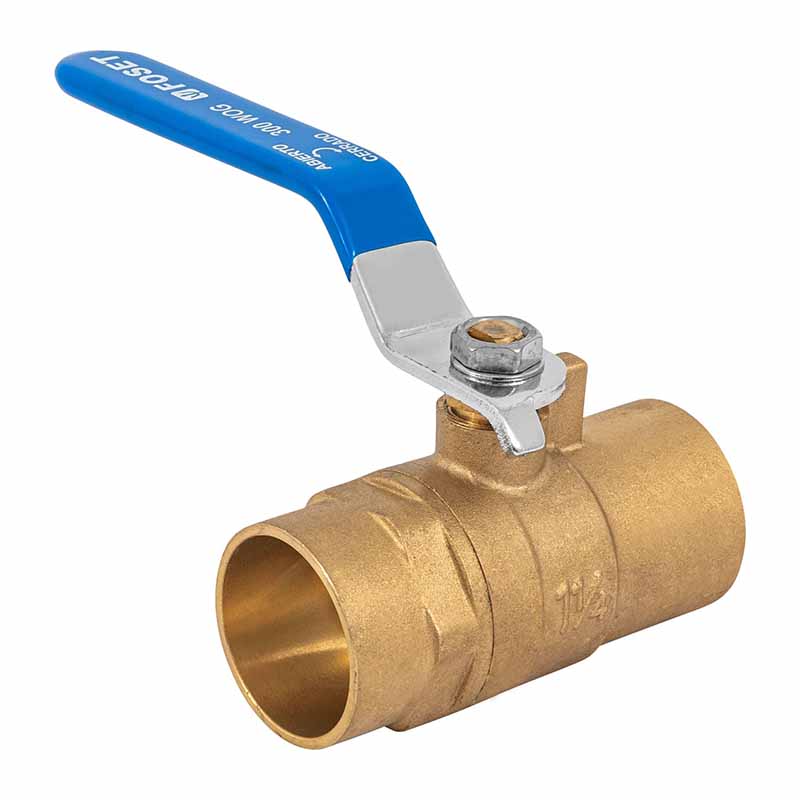 VALVULA DE ESFERA LATON SOLDABLE ESSO-1-1/4 FOSET  