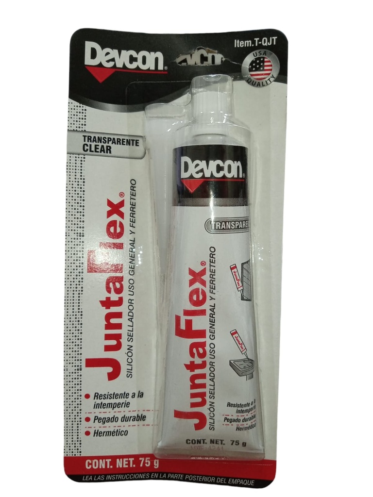 SILICON TUBO TRANSPARENTE 80ML. T-QJT QUALTEX      
