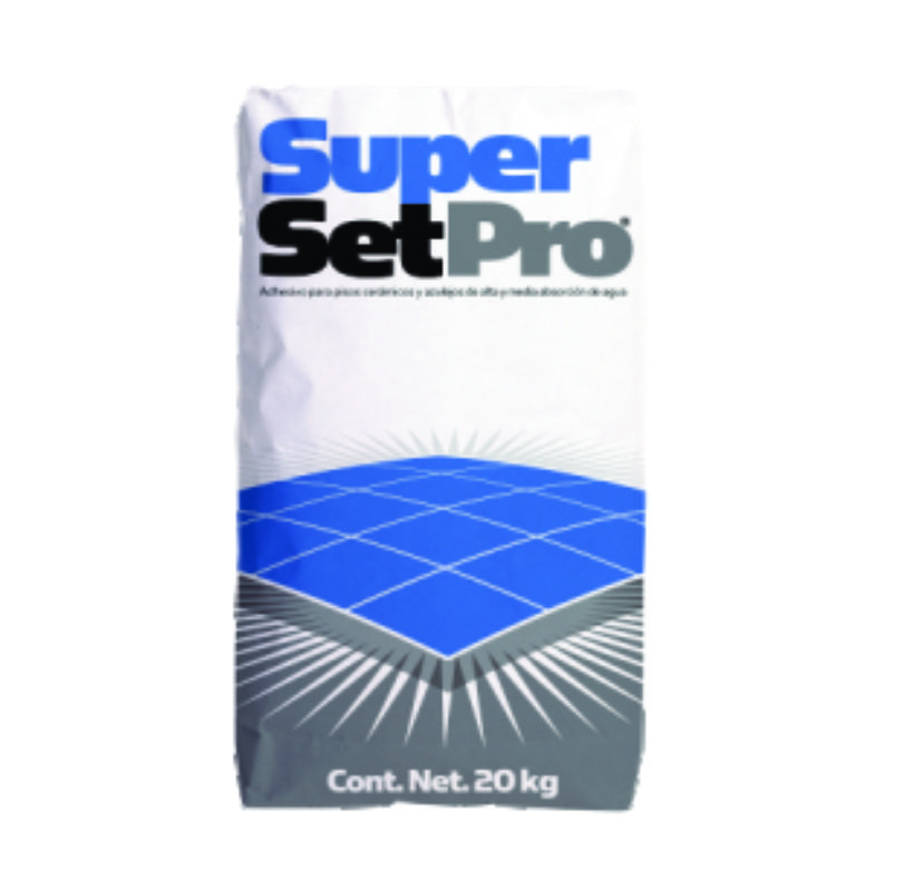 ADHESIVO BLANCO SUPER SET PRO "NIASA" SACO 20KG.   