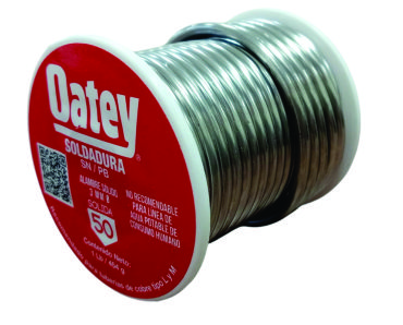 SOLDADURA DE ESTAÑO 50/50 OATEY ROLLO UNA LIBRA    