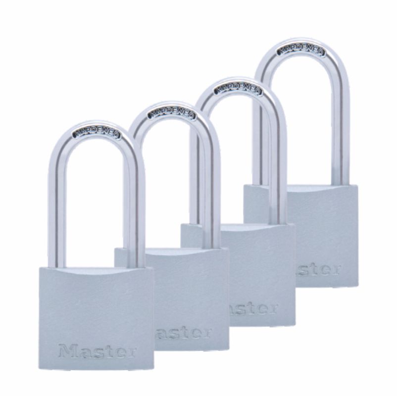 CANDADOS METALICOS ZAMAC 740ESPQLF 4PZ LARG MASTER 