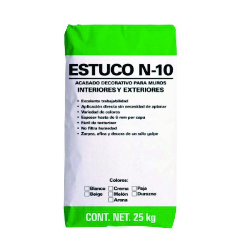 ESTUCO BLANCO NIASA SACO CON 25KG                  