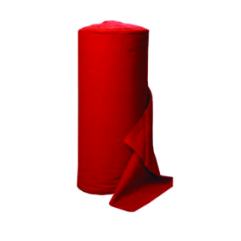 FRANELA ROJA ROLLO DE 50CM X 25 MTS.               