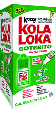PEGAMENTO KOLA LOKA GOTERITO CAJA C/10PZAS.        