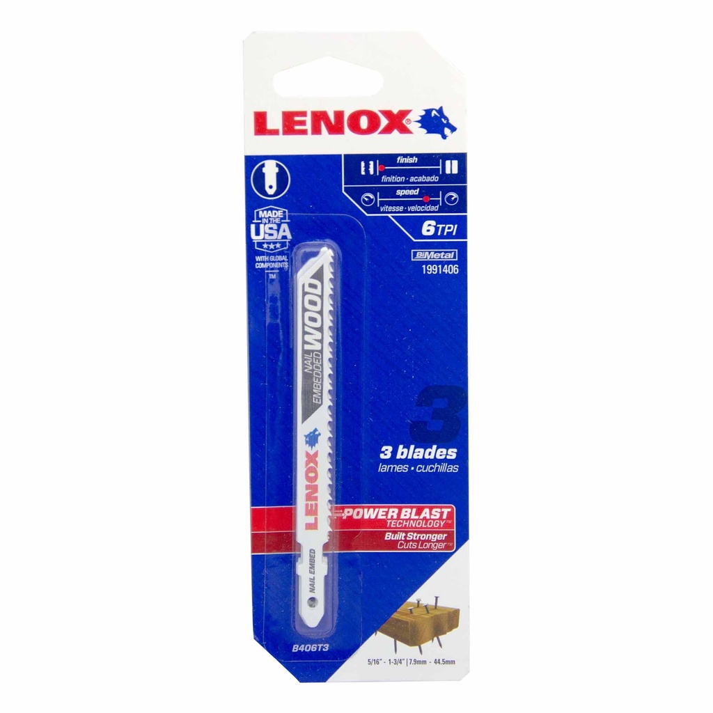 S.CALADORA B 3-5/8" 3PZAS MET G 1991559 LENOX      