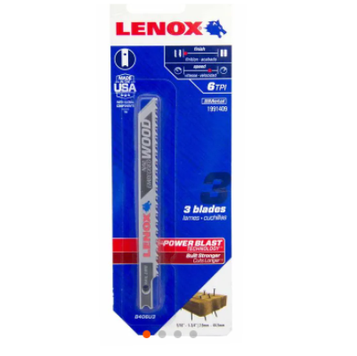 SIERRA CALADORA BIMETALICA 4" 3 PZAS MADERA CLAVO 1991409 LENOX