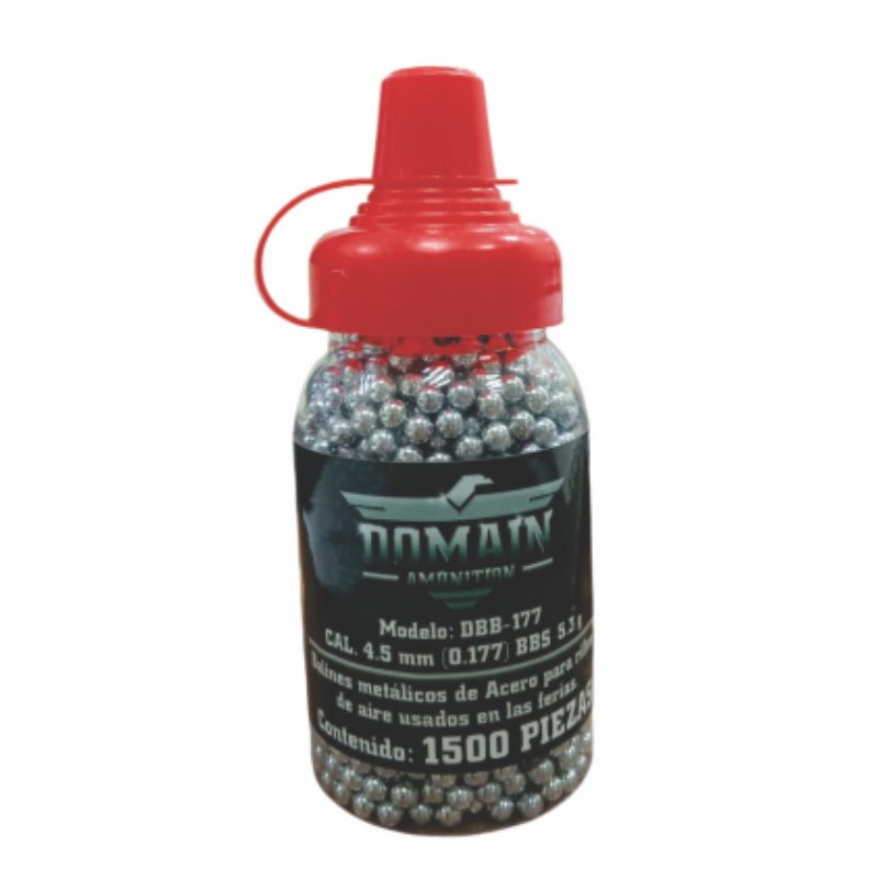 ESTUCHE CON MUNICION 4.5MM DBB-177 1500 PZS DOMAIN 