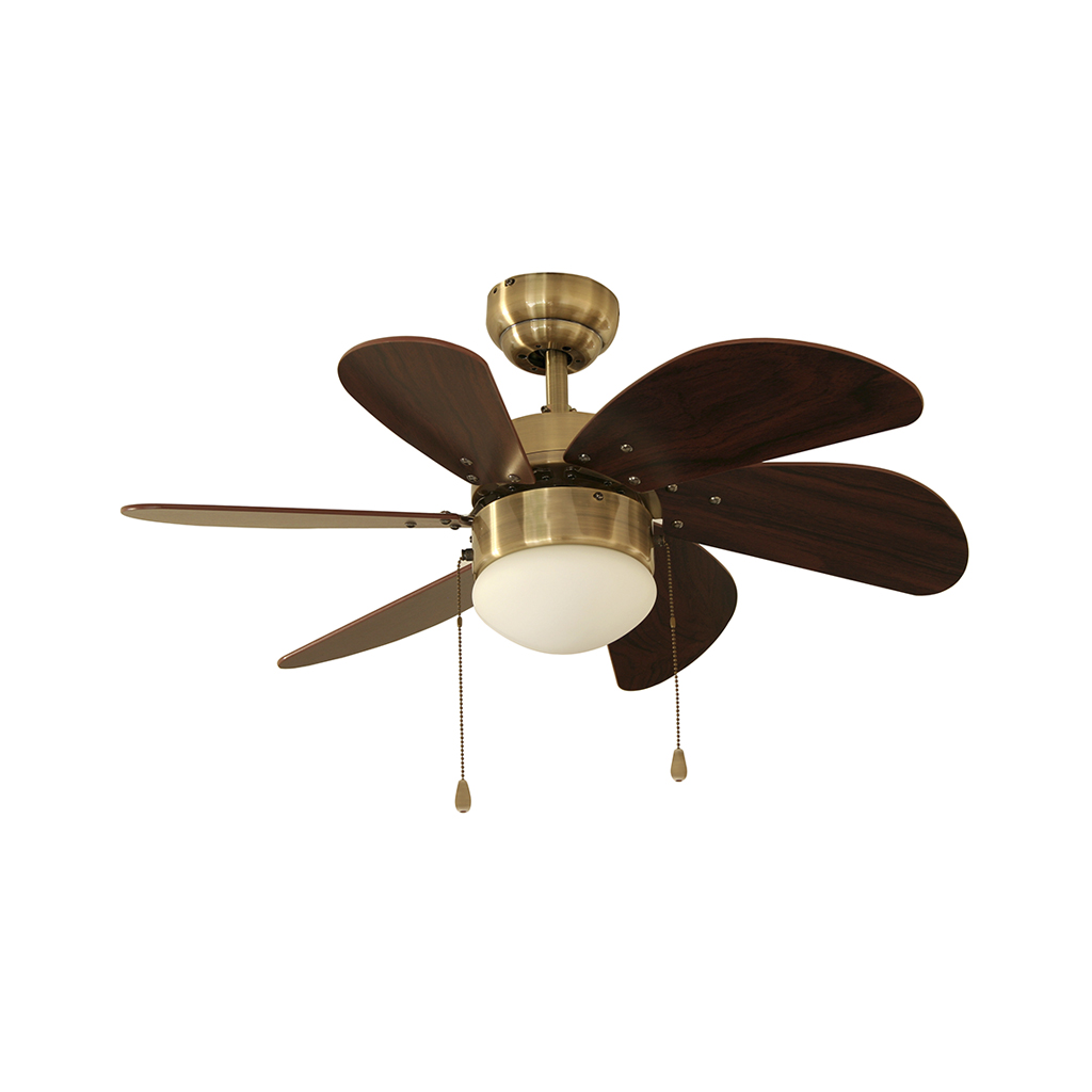 VENT.TECHO LUZERNA LATON ANT. 30" 6ASPAS 7663 VEKER