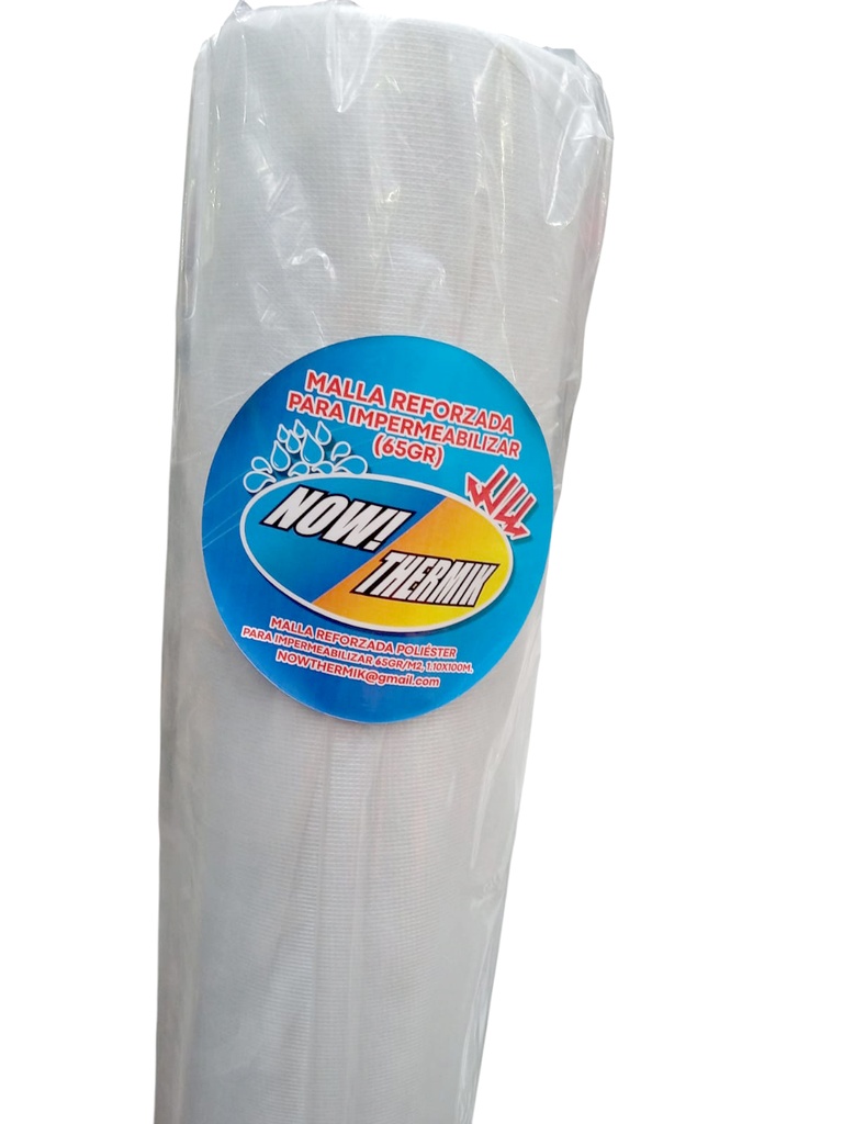 TELA D/REFUERZO P/IMPERMEAB. REF.1.10X100MTS 65GR