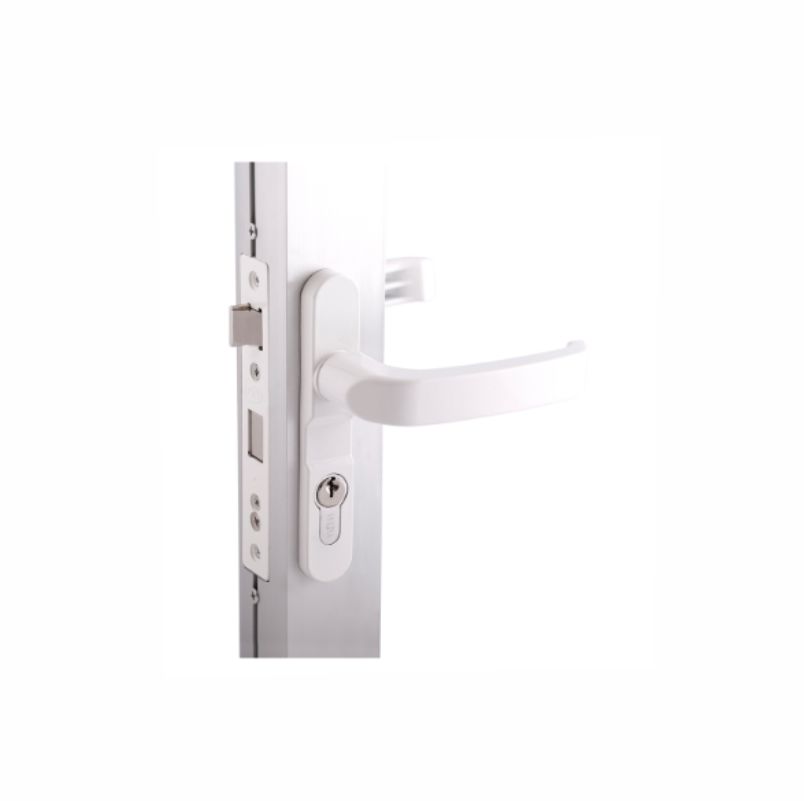 CERRADURA P/ALUM.C/CILINDRO 2066 EURO BCO DEXTER