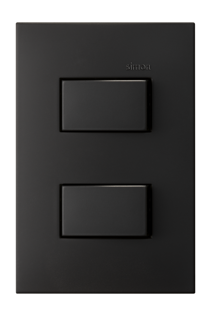 PLACA 2SAL/1INT.2V+1INT.3V NEGRO 25261-098 SIMON   
