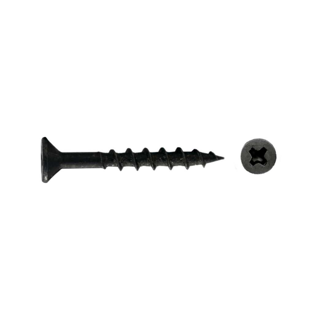TORNILLO CAB.PLANA NEGRO 12X3" 15522 100PZ VEKER