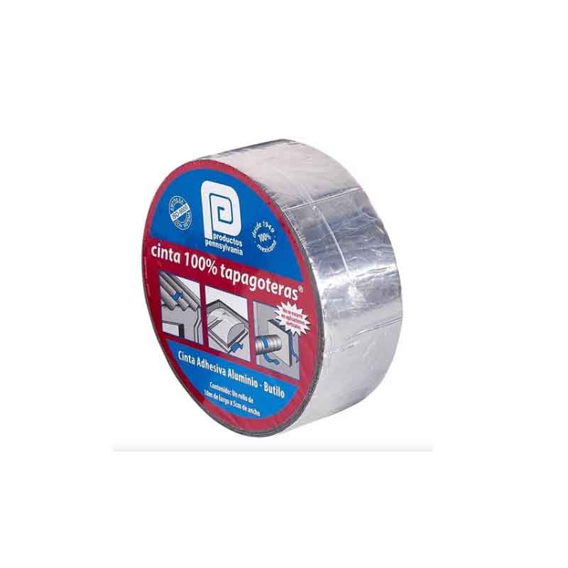 CINTA TAPAGOTERAS 100% 10CM X10MTS ALUM.PENNSYLV  