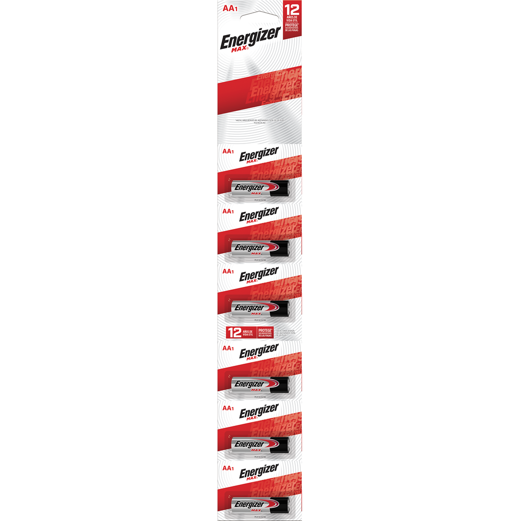 PILA ENERGIZER "AA" TIRA C/6 PZAS E91BP1X6