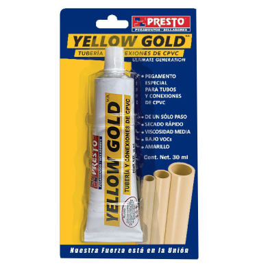 PEGAMENTO CPVC YELLOW GOLD 9803 30ML TUBO PREST