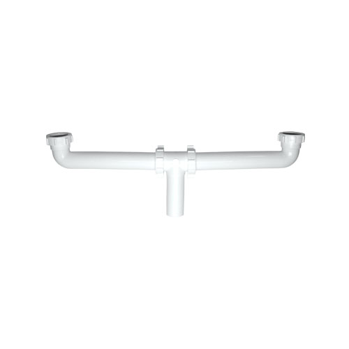 SALIDA DOBLE TARJA CENTRAL BLANCA P-B9005 COFLEX 
