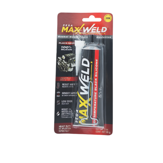 SILICON AUTOMOTRIZ NEGRO 85GR 2431 PEGAMAXXWELD 