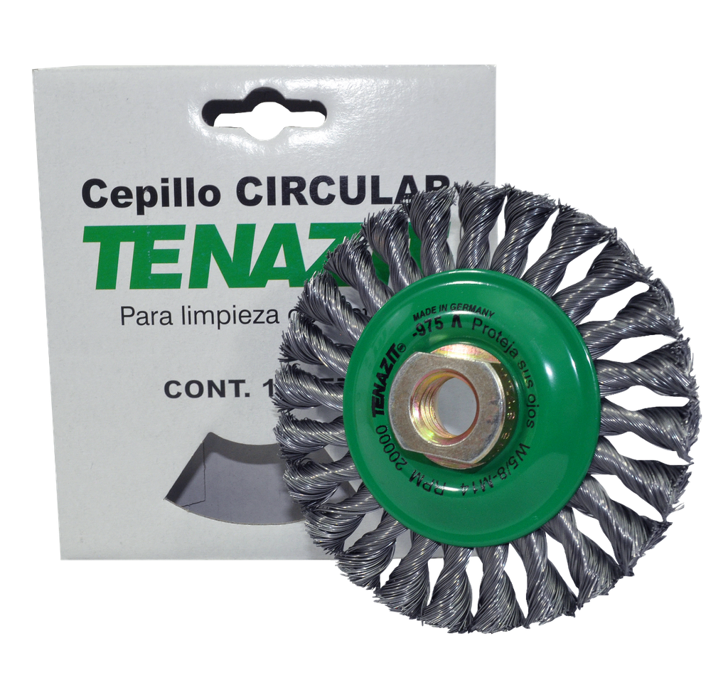 CEPILLO CIRCULAR TRENZADA 4"X0.356MM-975 TENAZIT 