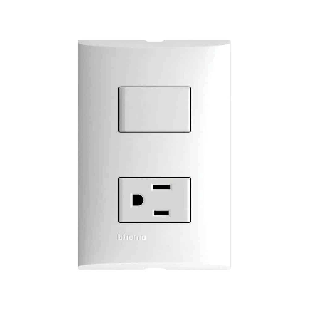 PLACA BLANCA C/1 INTERRUP.+ 1 CONT FZ2231B FORZA2