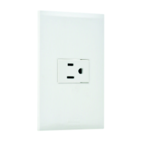 PLACA BLANCA C/1 CONTACTO 2P+T FZ2135B FORZA2