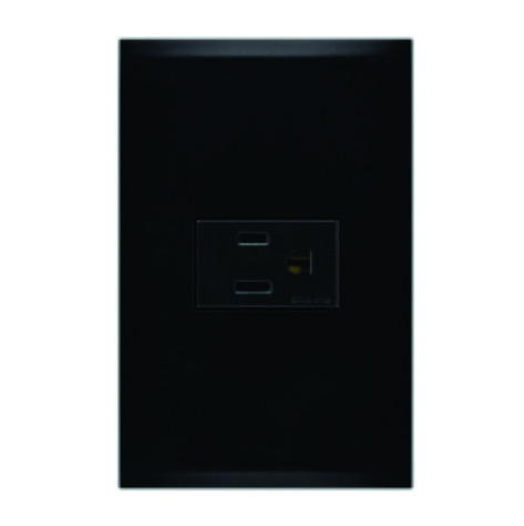 PLACA NEGRO C/1 CONTACTO 2P+T FZ2135N FORZA2
