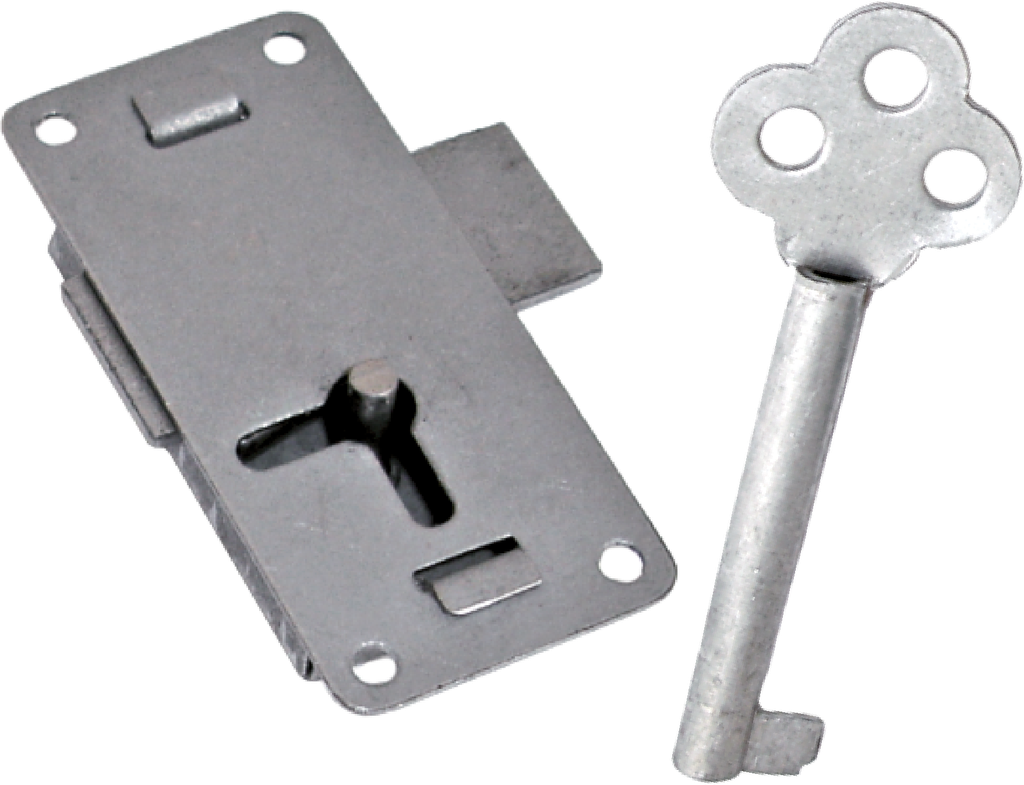 CERRADURA P/ROPERO C/LLAVE ACERO 401-AUSTRIAL