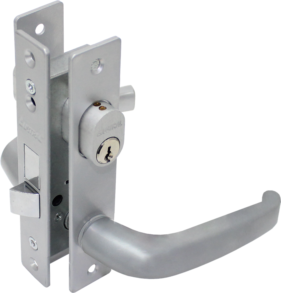 CERRADURA P/PUERTA ALUM.640-CD CR-SATIN AUSTRAL  