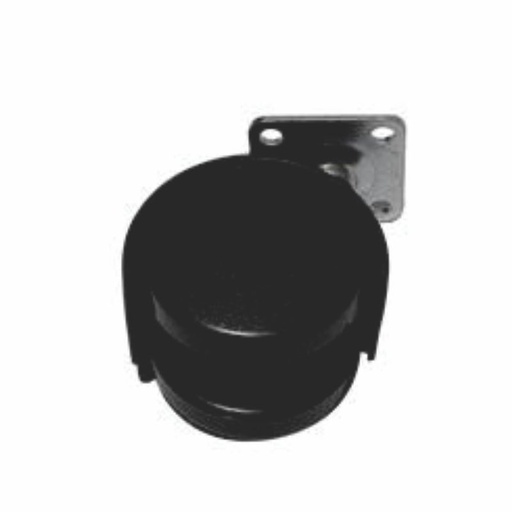 [77164] RODAJA "TWIN"DE NYLON 50MM CON PLACA 7041 HANDY        