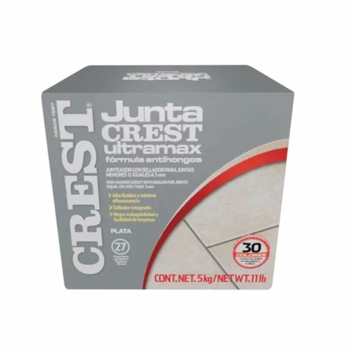 [62251] JUNTACREST ULTRAMAX PLATA CJA 5KG CREST