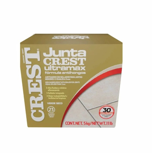 [62254] JUNTACREST ULTRAMAX VERDE SECO CJA. 5KG CREST      