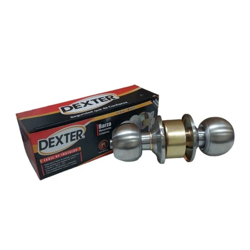 [77196] CERRADURA CILINDRO CON LLAVE 6605 ACERO INOXIDABLE DEXTER