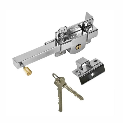 [77215] CERRADURA DE BARRA LIBRE DERECHA CROMO 5836 DEXTER