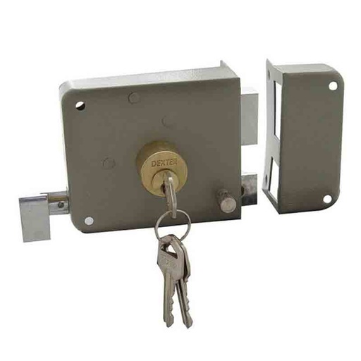 [79042] CERRADURA SOBREPONER CLASICA DERECHA 6780 GRIS DEXTER