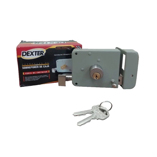 [77209] CERRADURA SOBREPONER DERECHA GRIS 6760 DEXTER PRE-