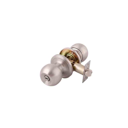 [77193] CERRADURA TUBULAR SIN LLAVE LATON BRILLANTE 6684 DEXTER PERILLA B