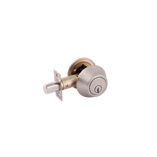 [77206] CERROJO DOBLE CILINDRO LATON BRILLANTE 6630 DEXTER